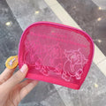 Disney winnie bear nova bolsa de maquiagem moda grande capacidade de armazenamento de cosméticos design personalizado bolsa transparente bordado